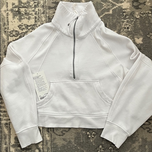 lululemon athletica Tops - Lululemon | Oversized Funnel Neck Scuba | white | M\L